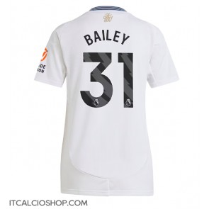 Aston Villa Leon Bailey #31 Seconda Maglia Femmina 2024-25 Manica Corta